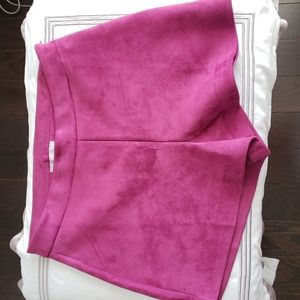 Zara Faux Suede Shorts